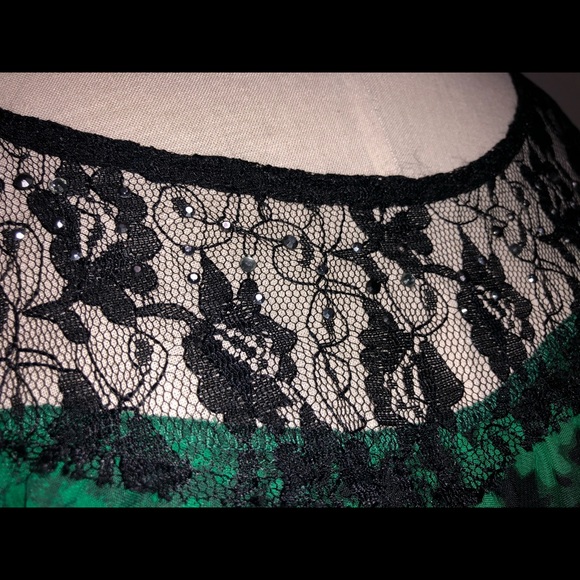 GB Black & Green Dress - Picture 5 of 5